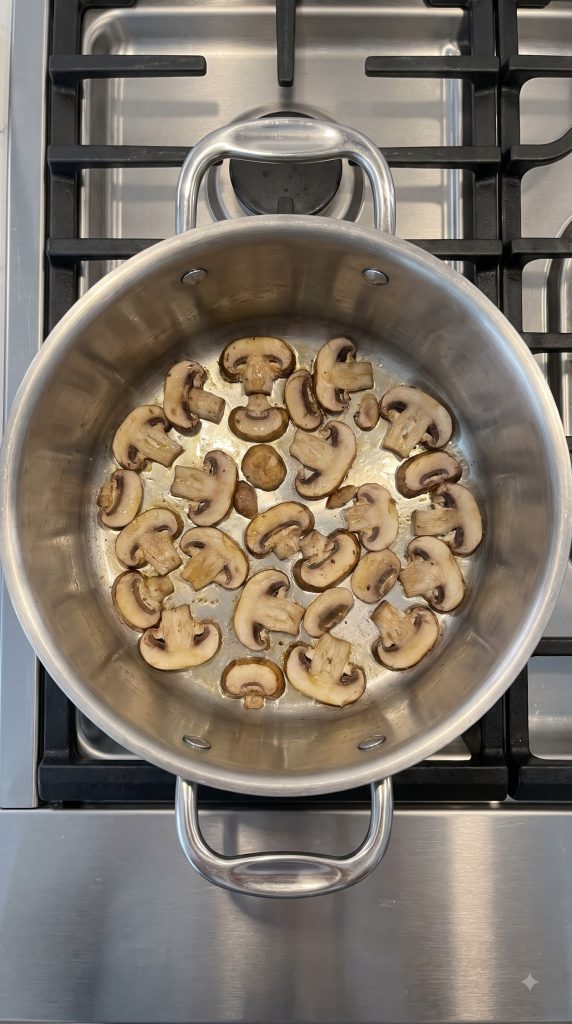 Step 1: Soften the Mushrooms